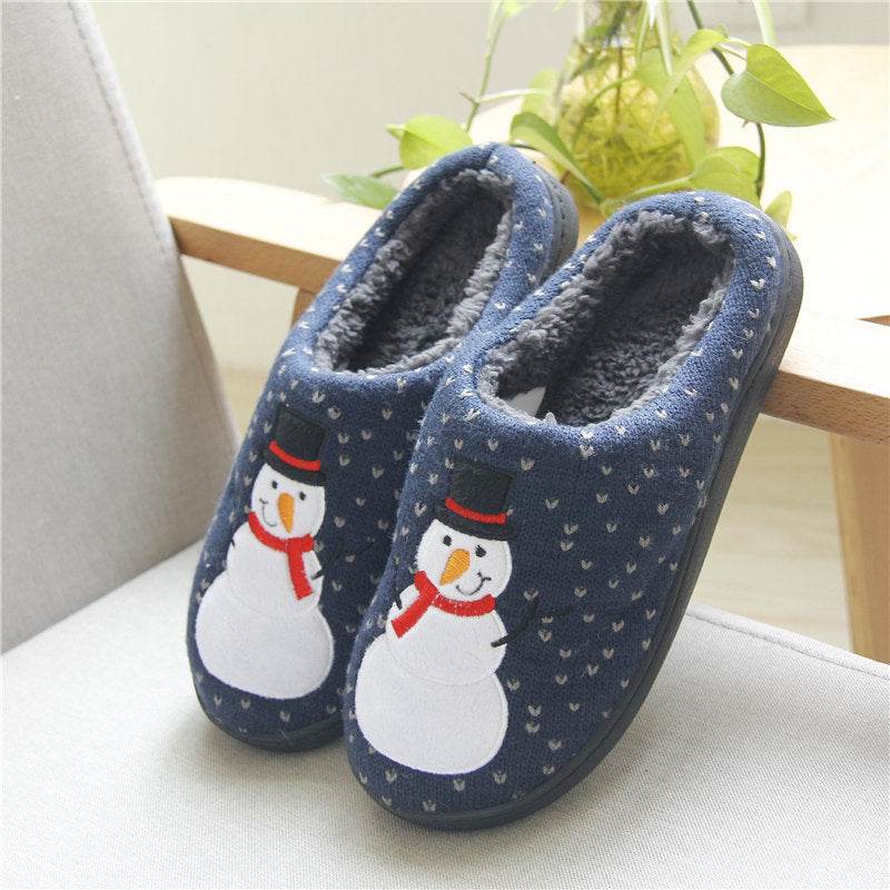 Kawaii Snowman Warm Indoor Slippers - Goodlifebean