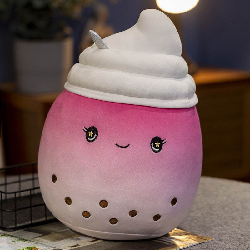 Boba Ice Cream Plushie | Bubble Tea Plushie - Goodlifebean