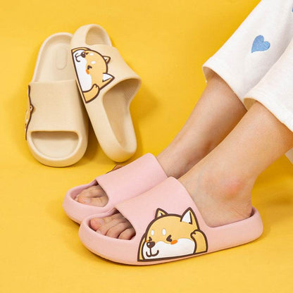 Kawaii Shiba Inu Comfy Indoor Slippers - Goodlifebean
