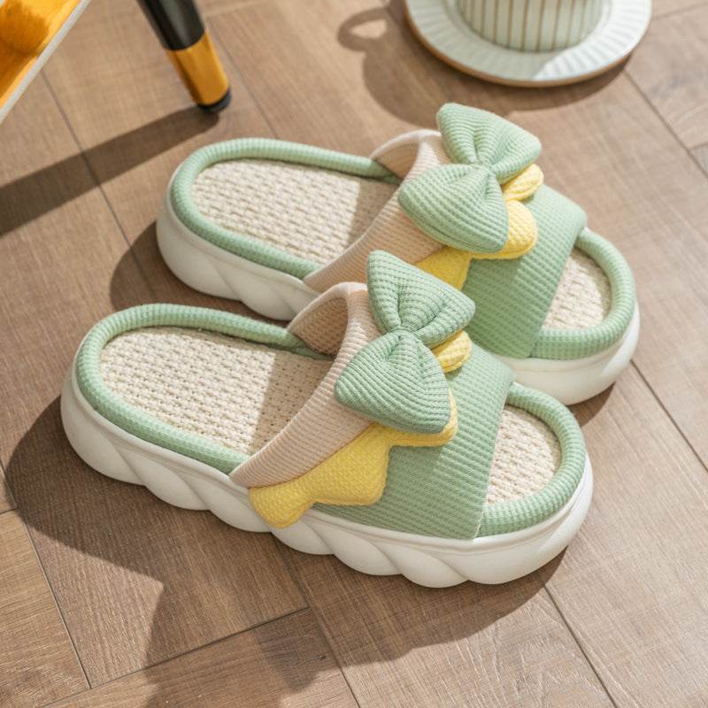 Cloud-Kissed Bow Slippers - Goodlifebean