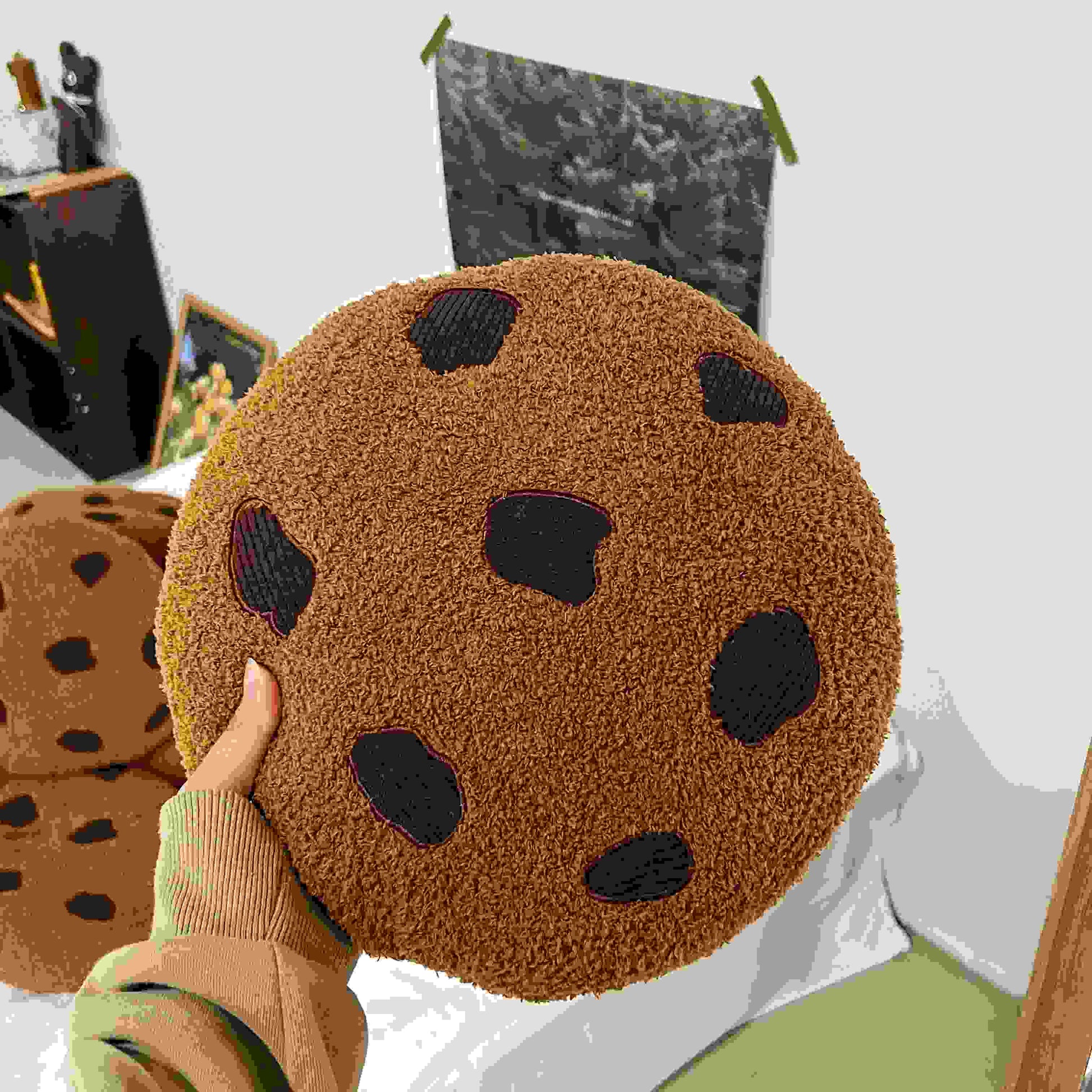 Shop Giant Choco Chip Cookie Plush Pillow - Goodlifebean Plushie | Stuffed Animal