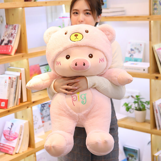 Shop Cuddly Cutie: Giant Piggy Plushie - Stuffed Animals Goodlifebean Giant Plushies