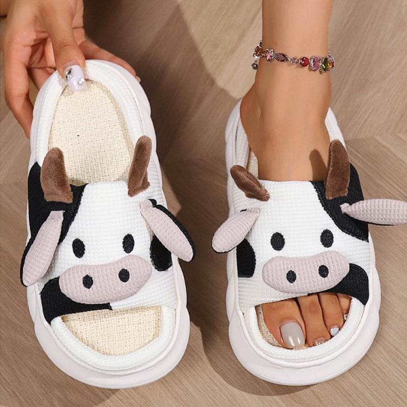 Cowzy Kawaii Slippers | Cute Cow Slippers - Goodlifebean