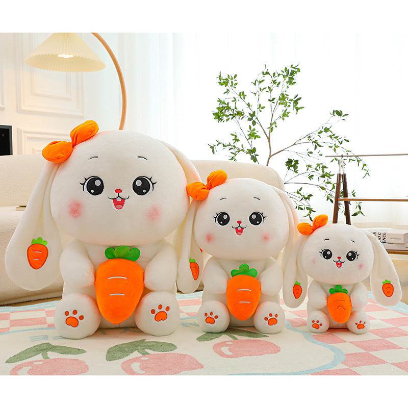 Caramel: Kawaii White Bunny Plushie.