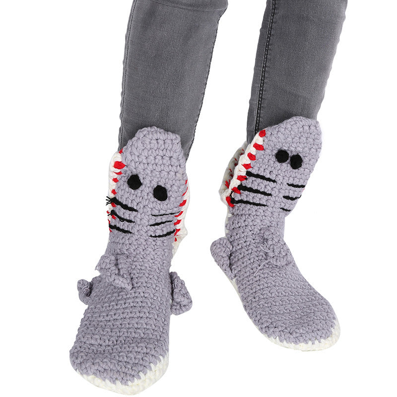 Cozy Plush Shark Socks