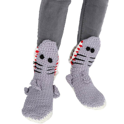 Cozy Plush Shark Socks - Goodlifebean