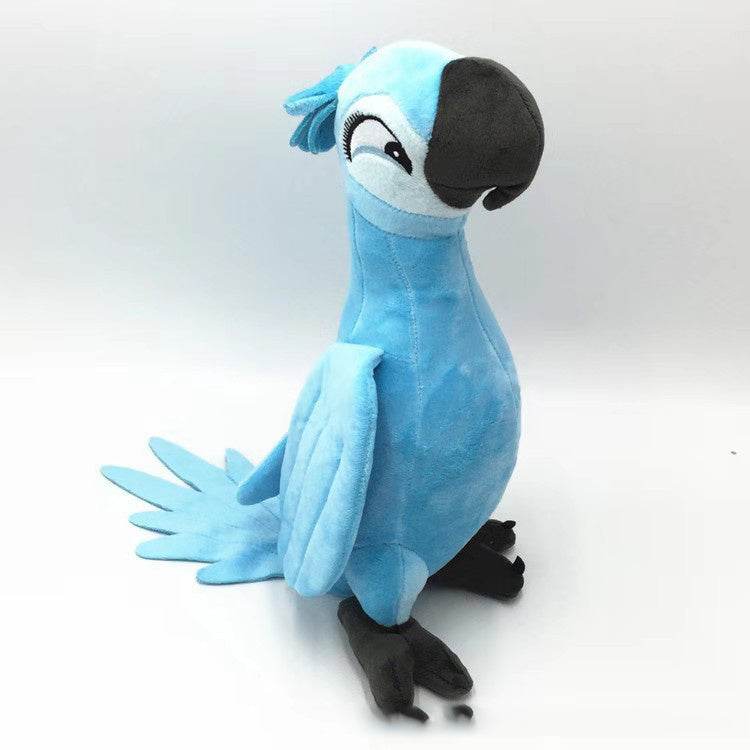 Rare Blue Parrot Stuffed Animal | Stuffed Hyacinth Macaw Parrot.