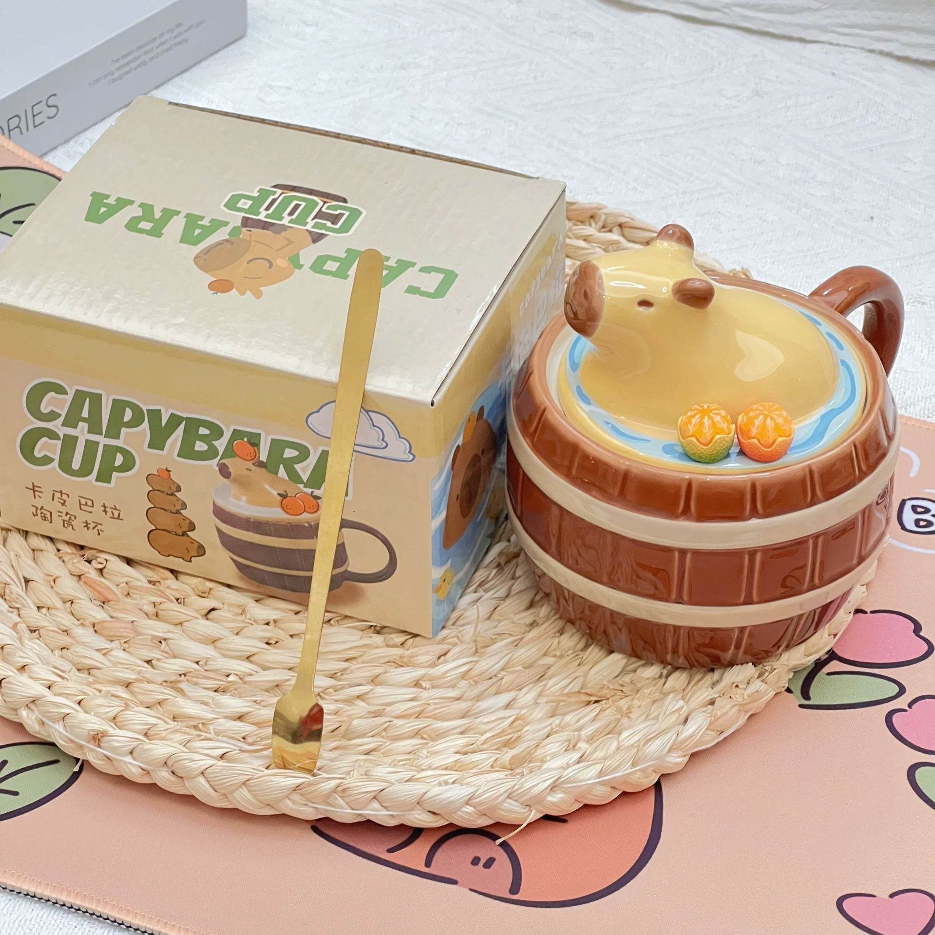 BuyCute Capybara Mug | Kawaii Mug - Goodlifebean Plushies | Stuffed Animals