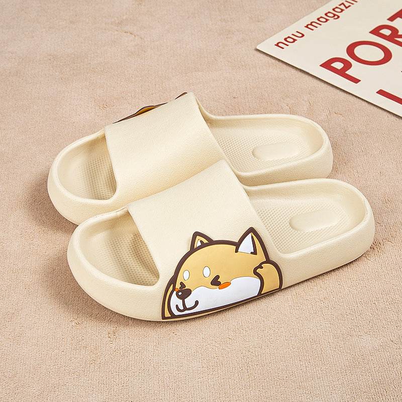 Shop Kawaii Shiba Inu Comfy Indoor Slippers - Shoes Goodlifebean Plushies | Stuffed Animals