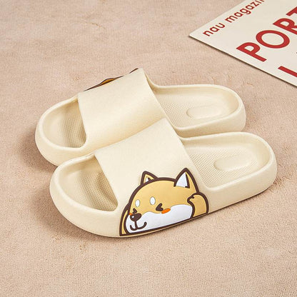 Shop Kawaii Shiba Inu Comfy Indoor Slippers - Shoes Goodlifebean Plushies | Stuffed Animals