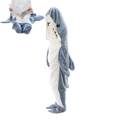 Cozy Sharkie™: Cozy Shark Hoodie Blanket For Adults