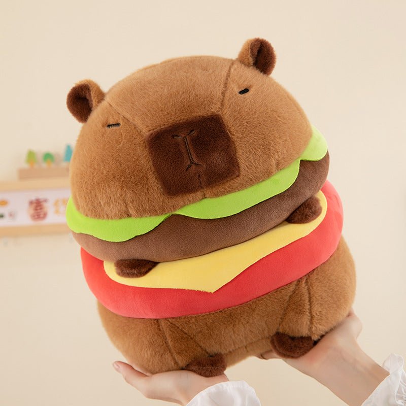 Burgerbara: Capybara Hamburger Plushie - Goodlifebean product_type