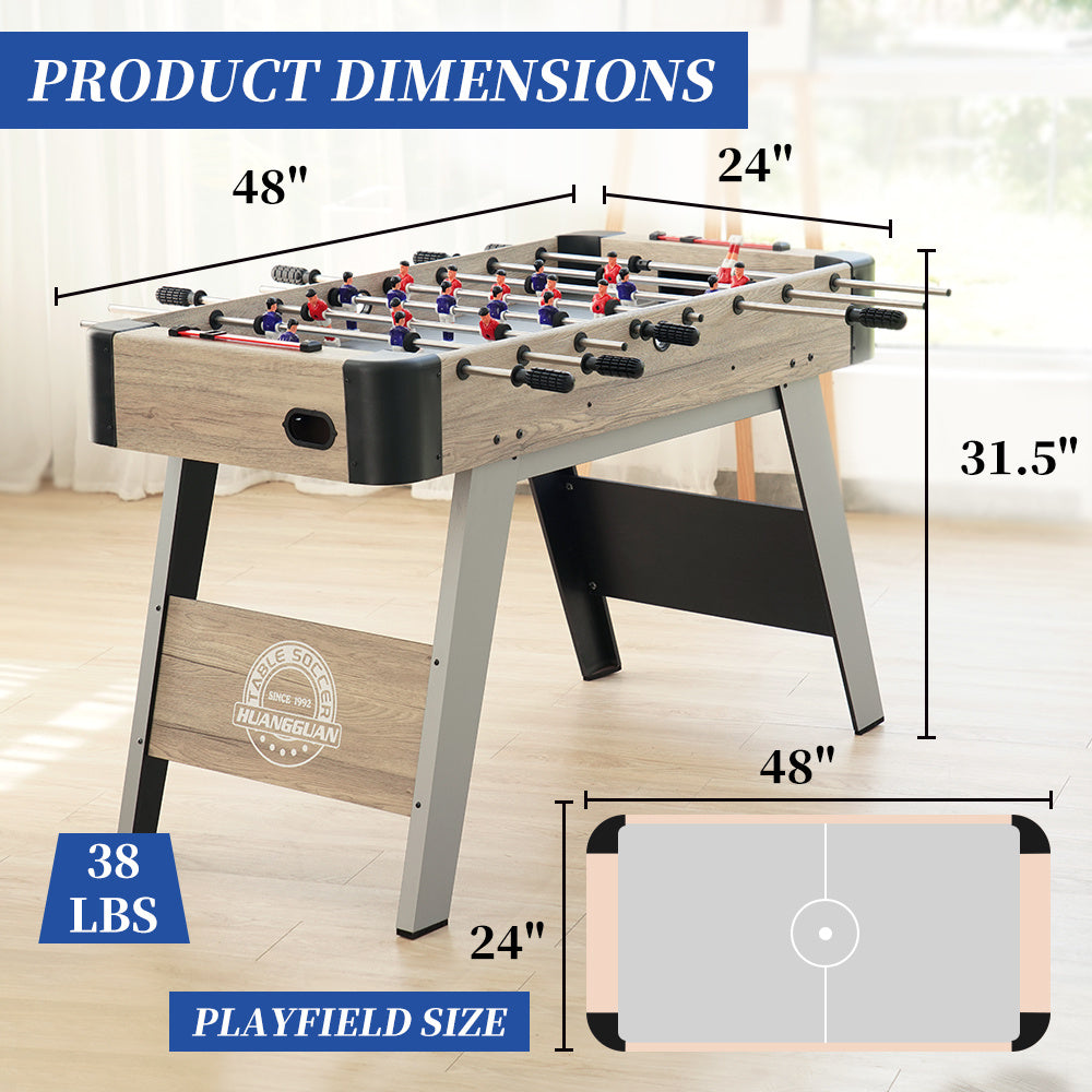 Giant Engineered Wood Foosball Table  | 48".