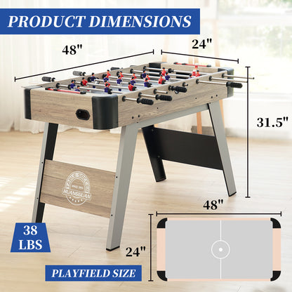 Giant Engineered Wood Foosball Table  | 48".