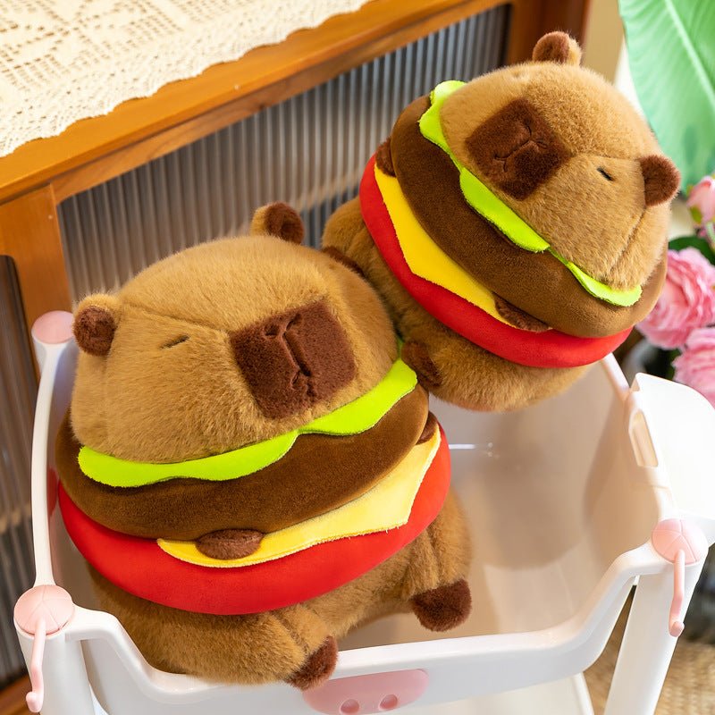 Burgerbara: Capybara Hamburger Plushie - Goodlifebean product_type