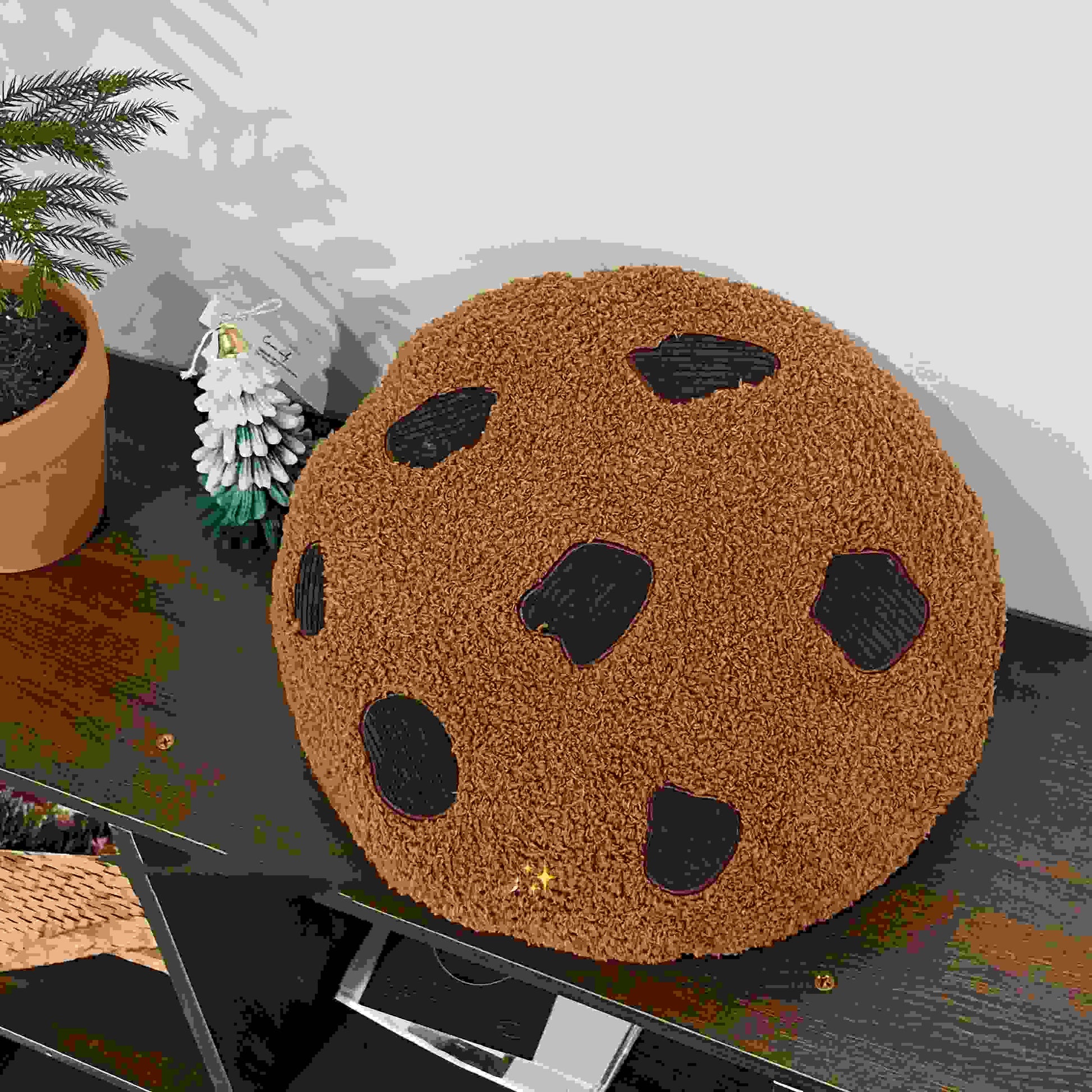 Shop Giant Choco Chip Cookie Plush Pillow - Goodlifebean Plushie | Stuffed Animal