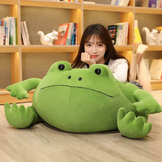 Gigi: Giant Chubby Frog Plushie | Weighted Stuffed Animal Frog - Goodlifebean Stuffed Animals