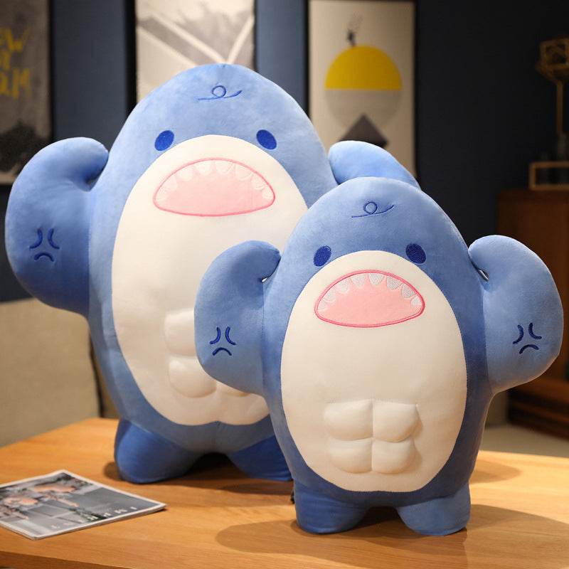 Buffed Muscular Shark Plushie
