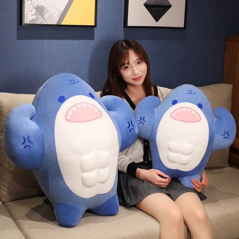 Buffed Muscular Shark Plushie