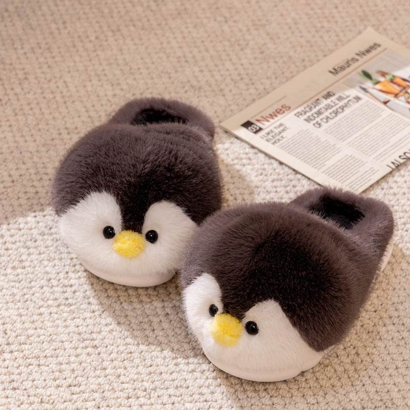 Happy Feet | Kawaii Penguin Plush Slippers - Goodlifebean