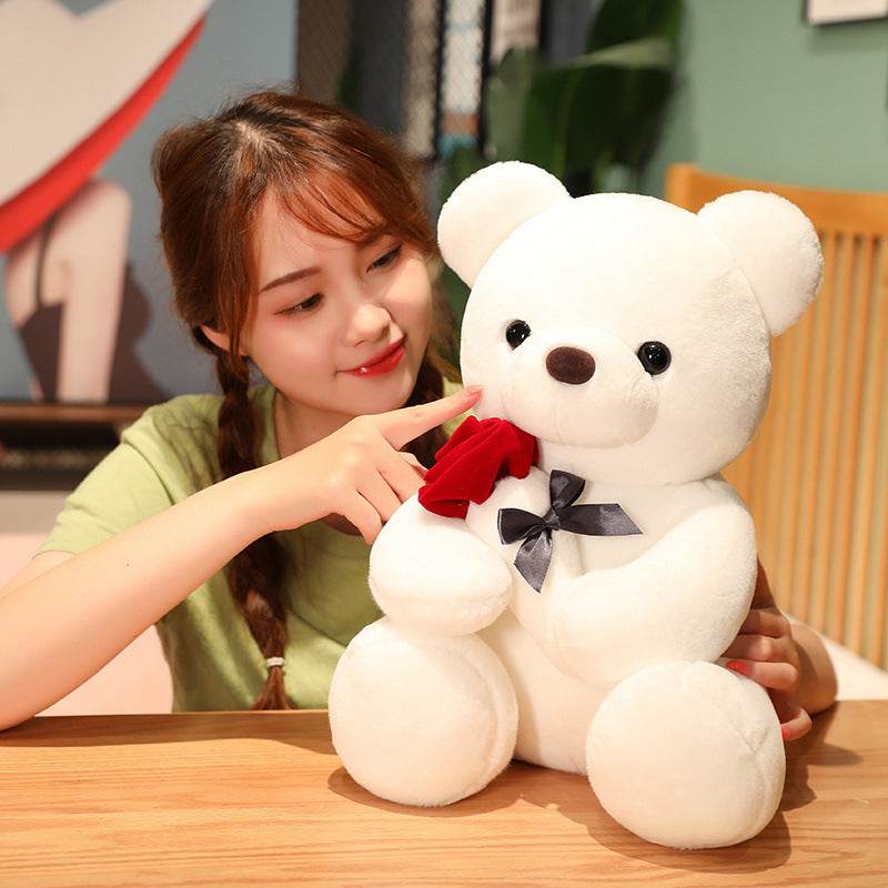 Red Roses Plush Cute Teddy Rose Plushie – Goodlifebean