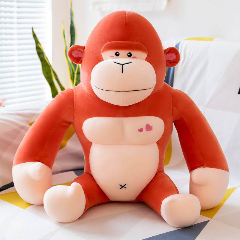 Cute Buffed Up Muscular Gorilla Plushie - Goodlifebean