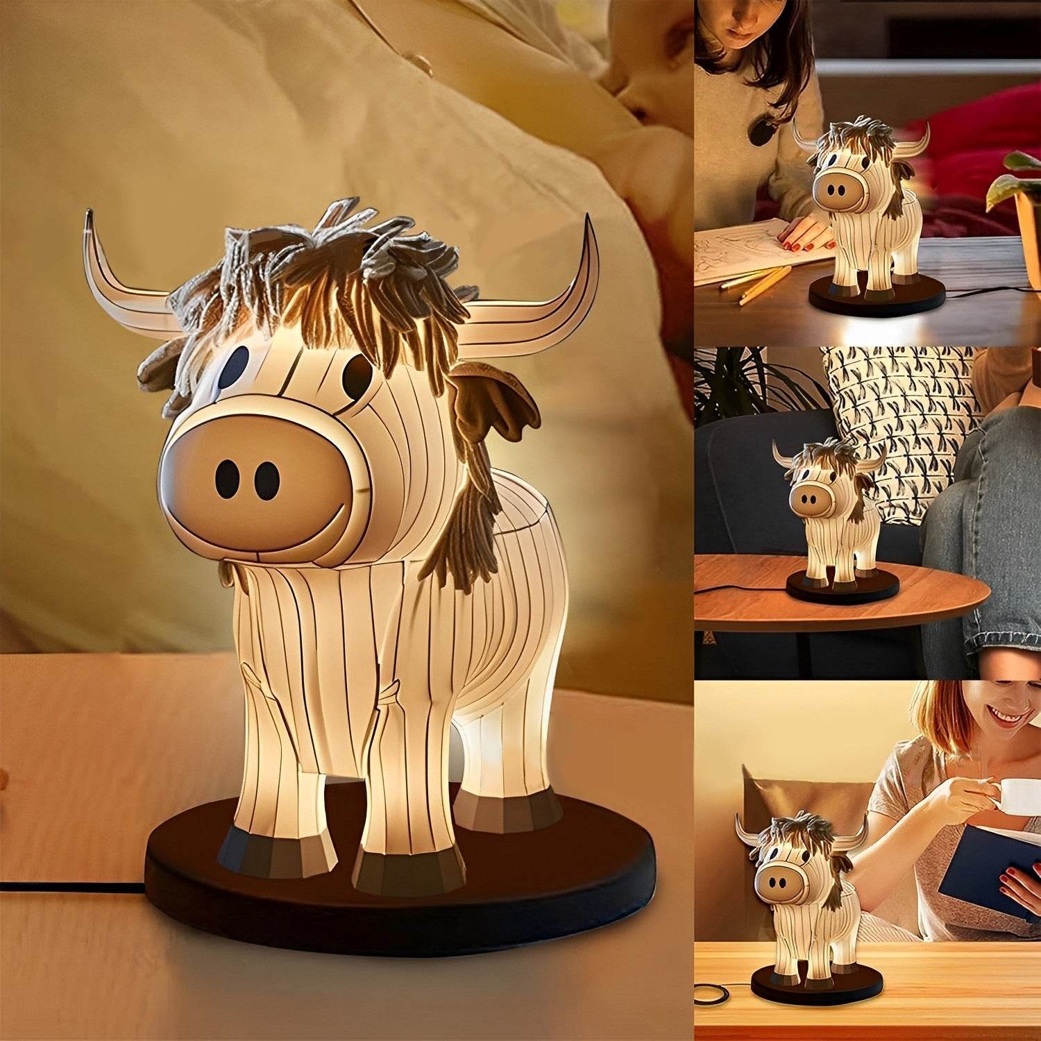 Moo N Glow: Cute Cow Table Lamp - Goodlifebean