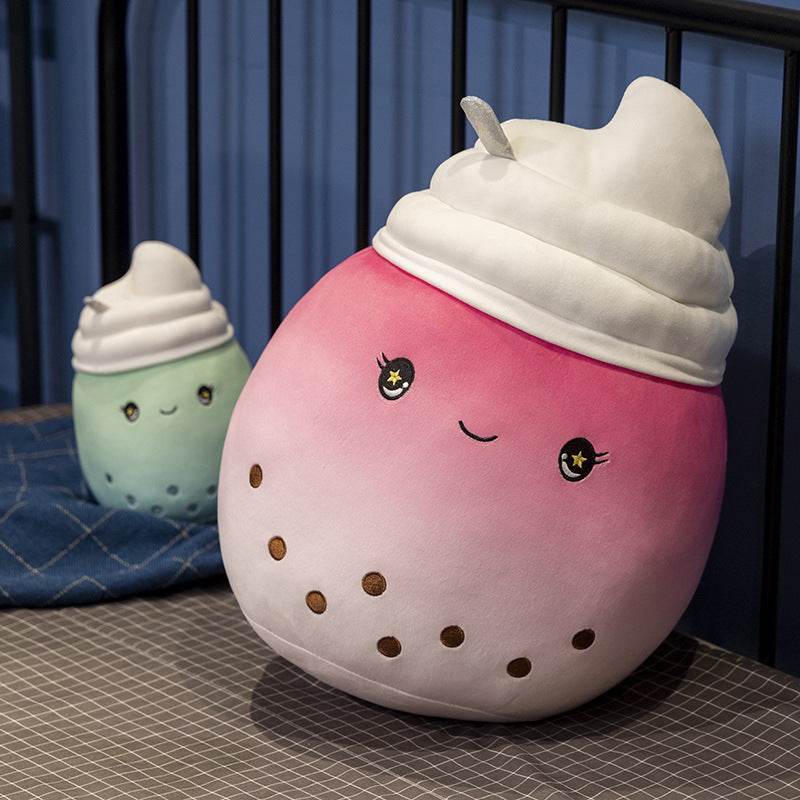Boba Ice Cream Plushie | Bubble Tea Plushie - Goodlifebean