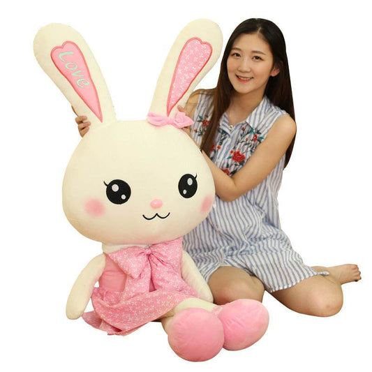 Jumbo Stuffed Animal Bunny Plushie | 4.5ft Rabbit.