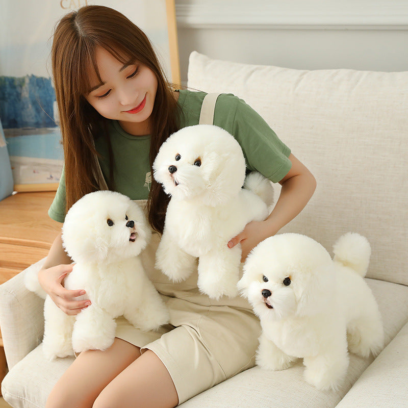 Shop Cute Bichon Frise Puppy Plushie | Stuffed Animal Bichon Frise - Goodlifebean Plushie | Stuffed Animal