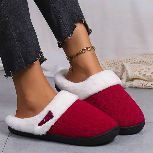 FluffKnit Cozy Plush Slippers | Fluffy Indoor Slippers - Goodlifebean