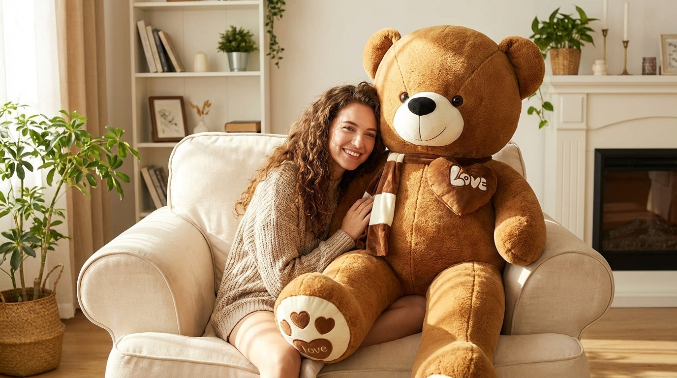 Coco 6ft Giant Teddy Bear – Life-Size Plush for Big Feels