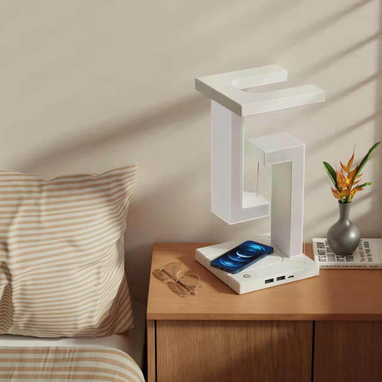 Shop Kawaii Wireless Charging Table Lamp - Lamps Goodlifebean Plushies | Stuffed Animals