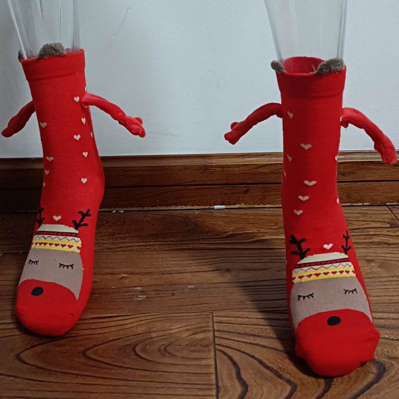 Shop Hand holding Christmas Socks - Shoes Goodlifebean Plushies | Stuffed Animals