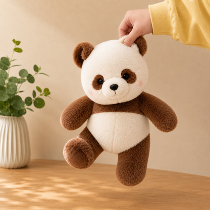 Pookie: Mini Panda Plushie | Running Panda Stuffed Animal