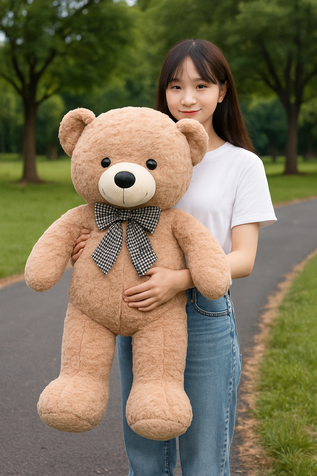 Shop Cuddlebun: 47 Inch Giant Stuffed Teddy bear | 4ft Big Teddy Bear - Goodlifebean Plushie | Stuffed Animal