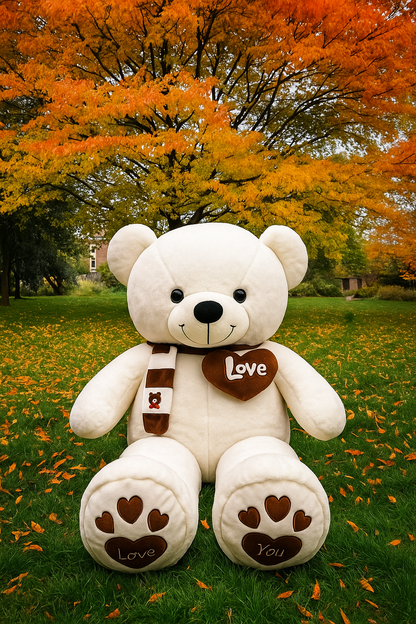 6ft giant white teddy bear plush by Goodlifebean