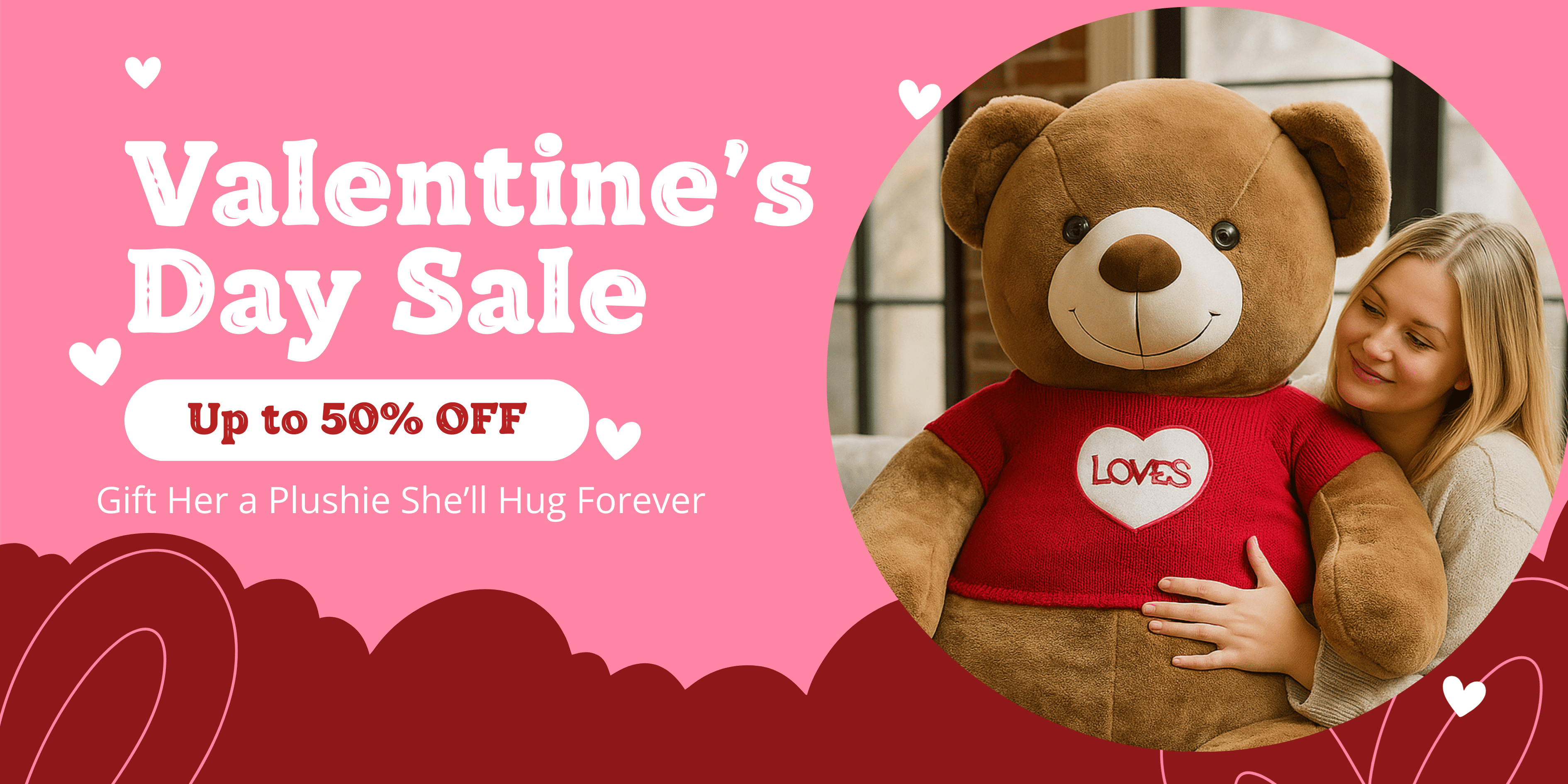 Giant Teddy bears for Valentine's Day