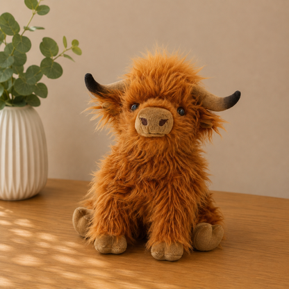 Cute Mini Highland Cow Plushie