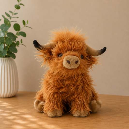 Cute Mini Highland Cow Plushie