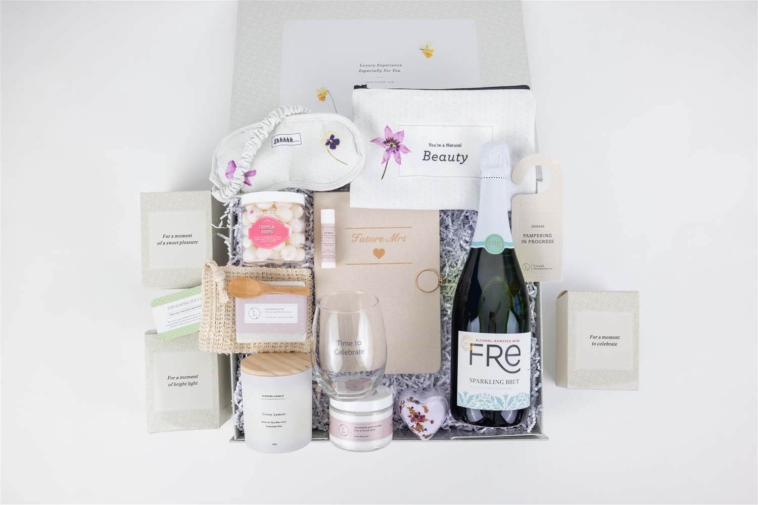 Bride to be gift box, Bridal shower gift basket by Lizush - Goodlifebean