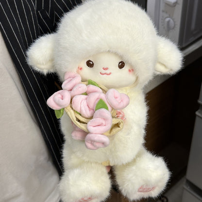 BuyKawaii Pastel Petal Lamb | Cute Emotional Support Lamb Plushie - Goodlifebean Plushies | Stuffed Animals