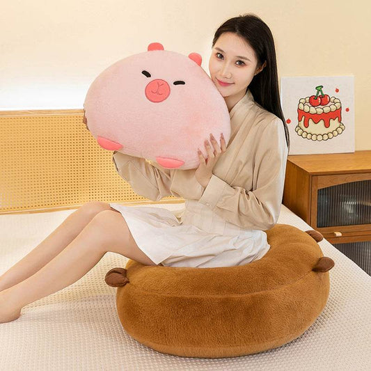 Chonky Kawaii Capybara Plushie | Stuffed Capybara Plush - Goodlifebean