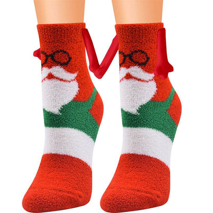 Hand-In-Hand Mangetic Christmas Socks - Goodlifebean