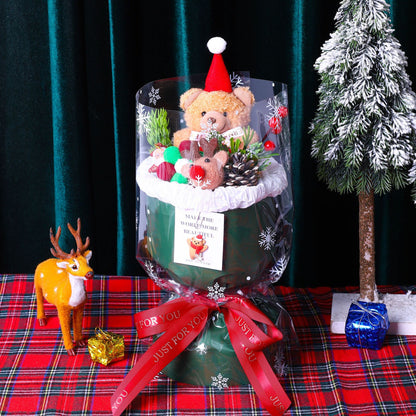 Christmasy Plush Bouquet