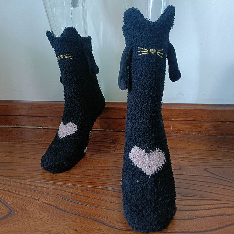 Hand-In-Hand Mangetic Christmas Socks - Goodlifebean