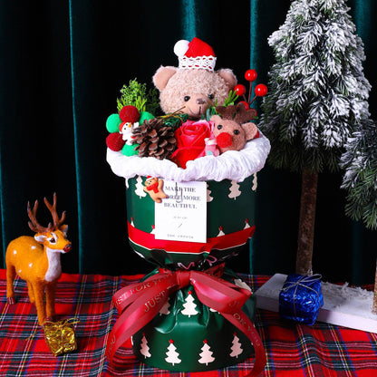 Christmasy Plush Bouquet