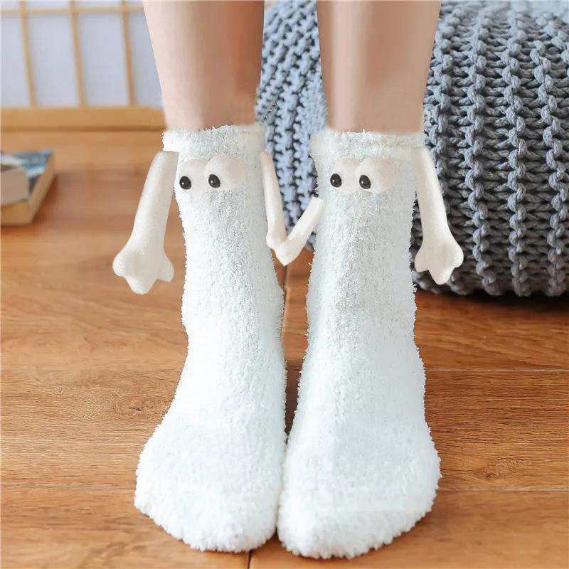 Hand-In-Hand Mangetic Christmas Socks - Goodlifebean