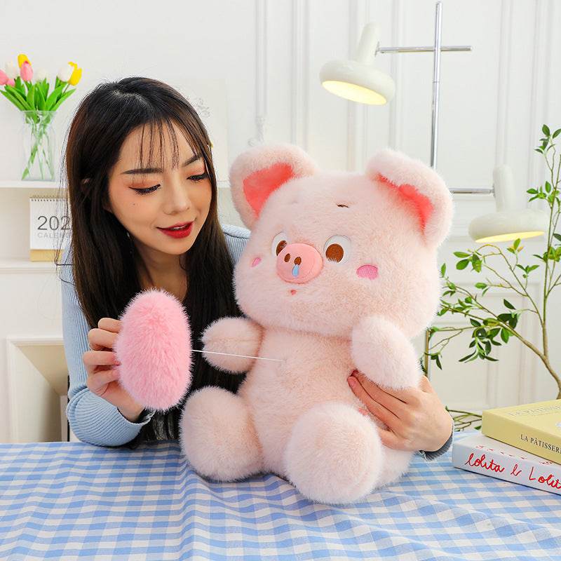 Squiggle: Giant Lovely Stuffed Pig Plushie - Goodlifebean