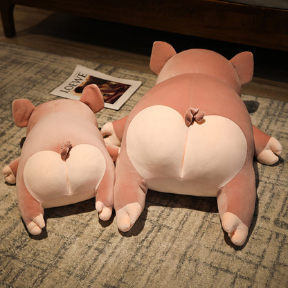 Peppe: JUMBO Pink Pig Plushie | Weighted Emotional Support Plushie